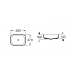Roca 327500 Inspira 轉角座枱洗臉盆
